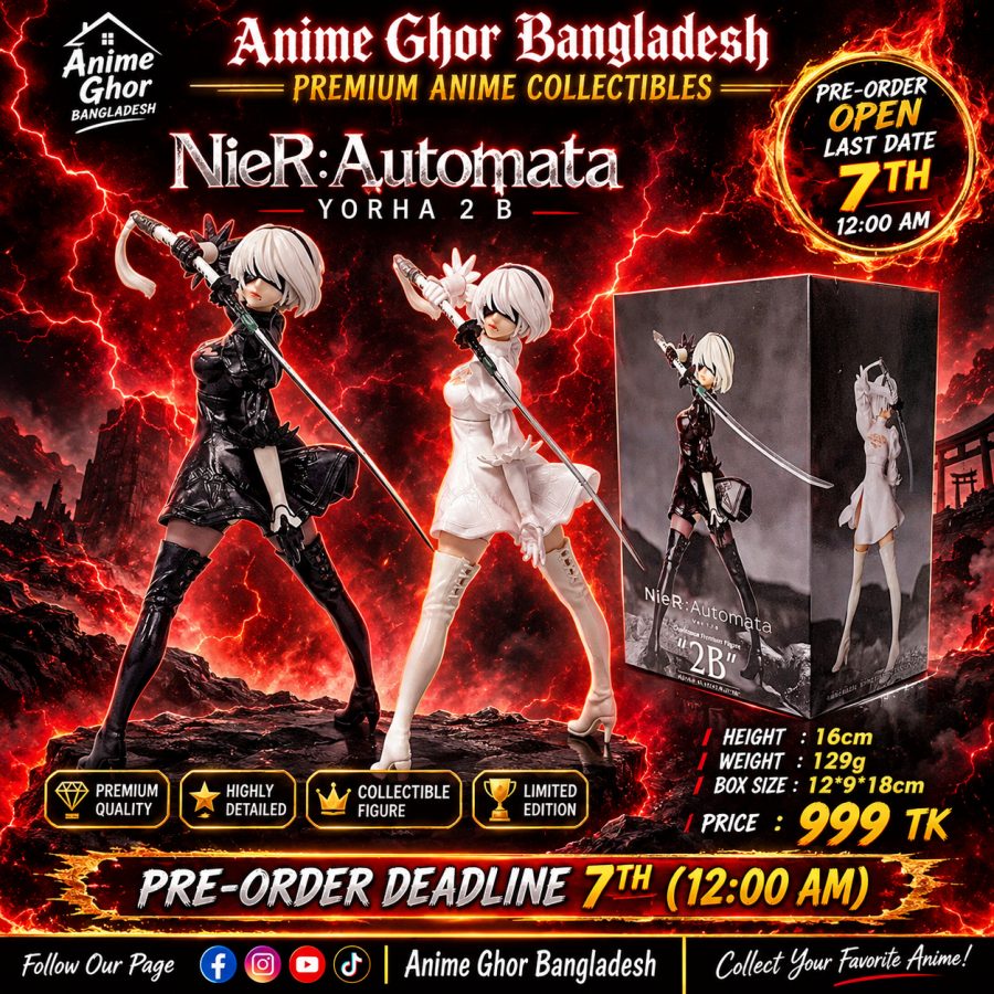 NieR:Automata — YoRHa 2B Premium Anime Figure (Black & White Variant)
