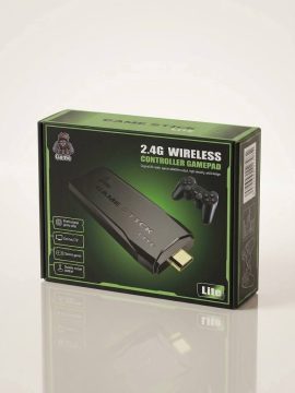 M8 Dual Version TV Game Stick Lite 4K – 64GB, 10,000+ Preloaded Games, 2.4G Wireless Gamepad (P-3679)