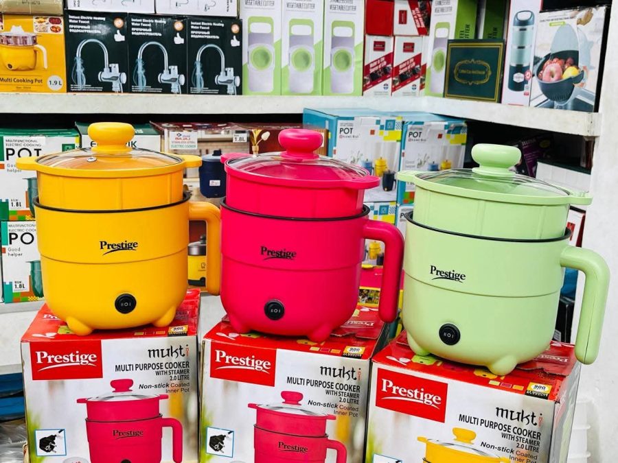 Brand: Prestige Product Code: PRESTIGE-3L-MULTI-PURPOSE-COOKER Status: In Stock Key Features মডেল:Prestige Mukti Multi Purpose Cooker (3.0L) পাওয়ার:1500 Watt (দ্রুত রান্নার জন্য শক্তিশালী) ধারণক্ষমতা