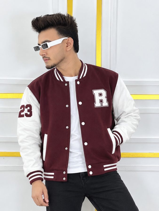 Stylish Cotton Varsity Jacket
