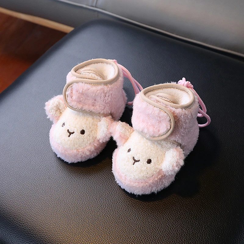 Baby Teddy Bear Winter Shoes - Warm Fleece Booties