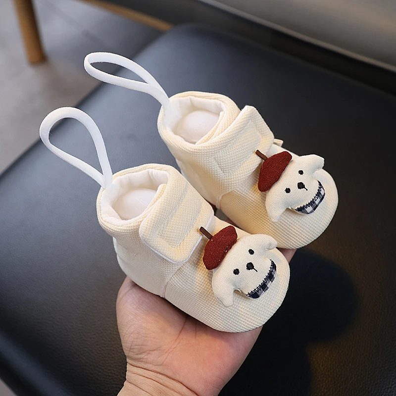 Baby Cartoon Booties - Winter Warm Puppy Shoes for Newborn 0-12M