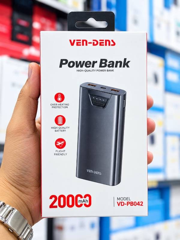 🔋VEN-DENS VD-PB042 Power Bank — 20,000mAh