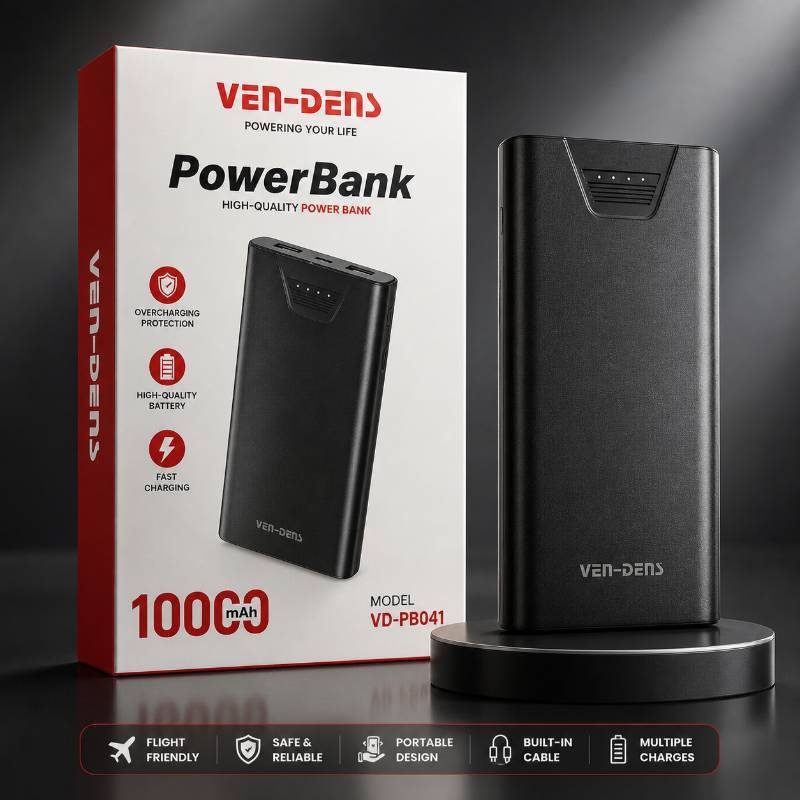 Ven-Dens VD-PB041 10000mAh Power Bank 🔋