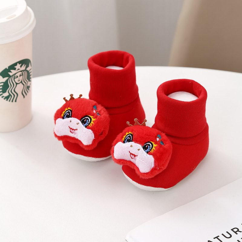 Baby Dragon Socks Shoes - Winter Warm Soft Socks Booties for Newborn