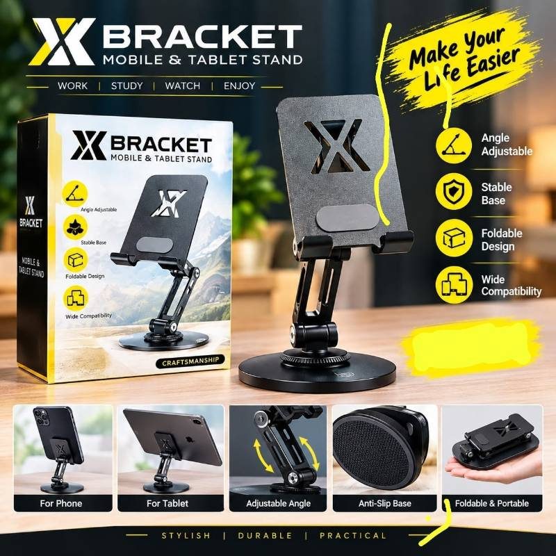 X Bracket – Mobile & Tablet Stand
