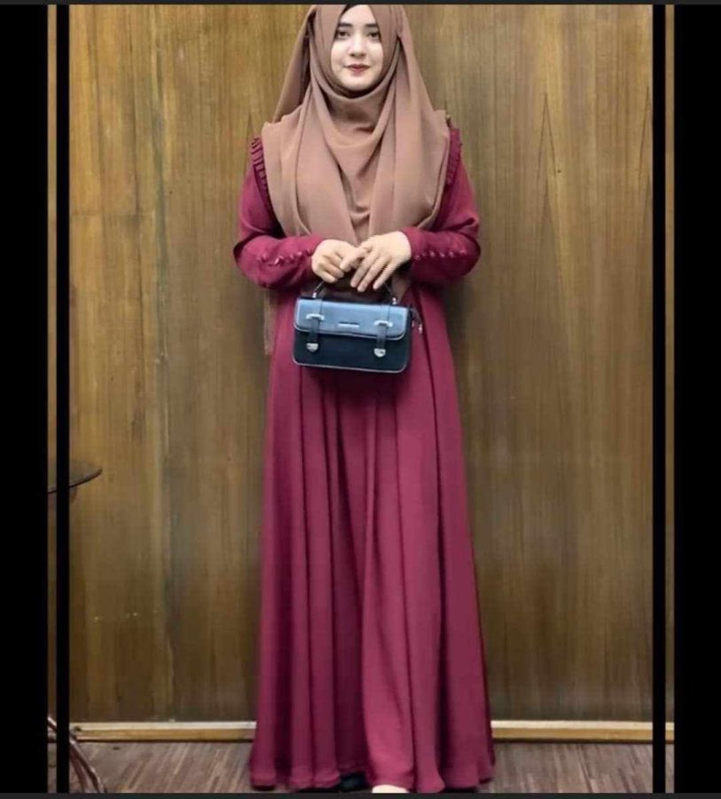 ♦️Dress name : Aiza borkha-10  ♦️Fredric  : imported dubai cherry _10🍒  ♦️Body size : 44+(free-size fita add)10 ♦️Long:52,54,56 __10♦️Colour : available  colour-10 Work : side kuchi work-10