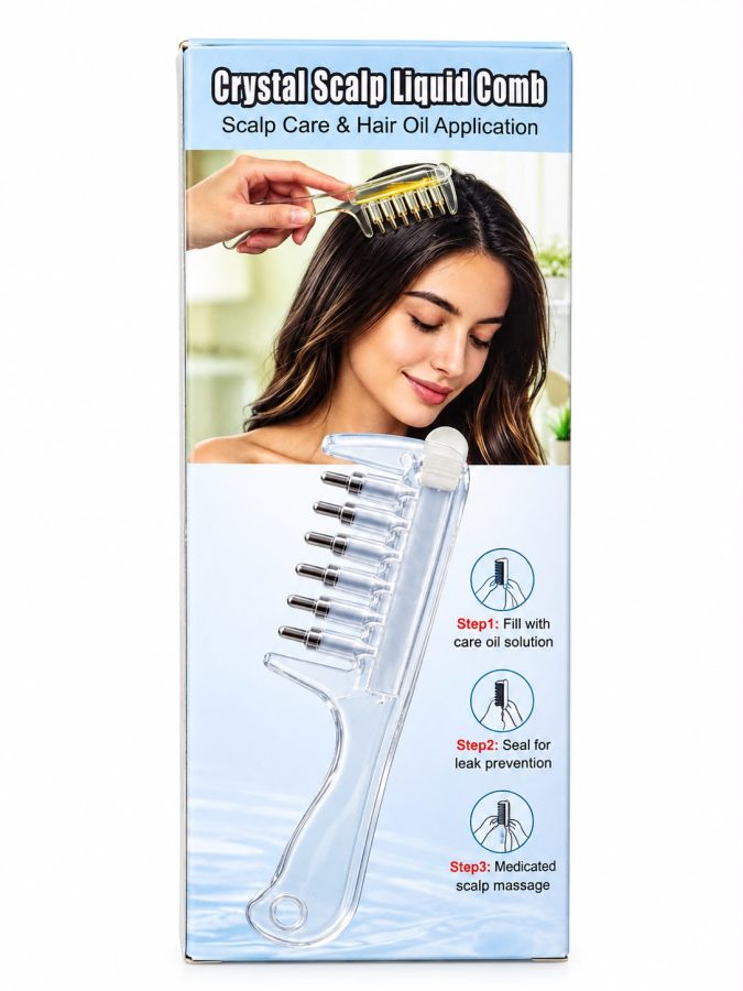 ✨ Crystal Scalp Liquid Comb – চুলের যত্ন এখন আরও সহজ! ✨